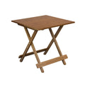 Eco-Friendly Solid Bamboo Foldable Square Side Table with Natural Finish