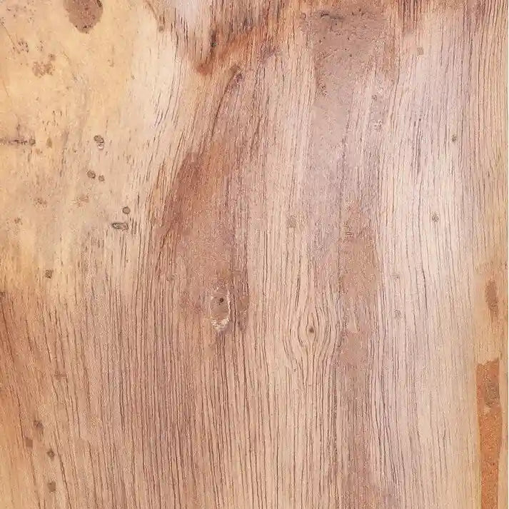 Solid Teak Root Stool Natural Organic Wood Side Table with White Legs